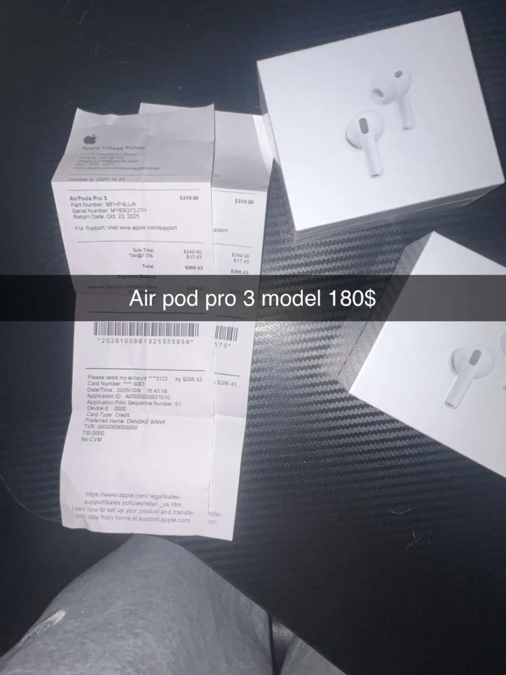 Apple AirPods Pro 3 - White (Original Boxes)